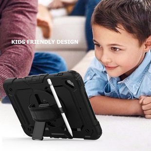 Suitable for ipad mini4 Three anti silicone rotating bracket mini5 protective case tablet protective case