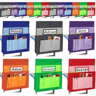 Factory direct supply Amazon supply kindergarten seat back storage bag chair back book bag Chair Pockets