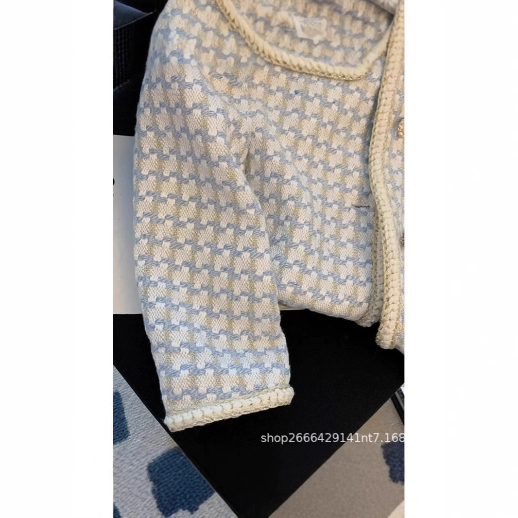 Демисезонная куртка, короткий костюм, стиль Chanel, французский стиль, для подростков