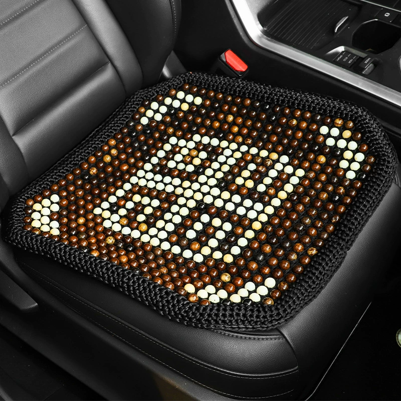 Bodhi Автомобильная подушка офисное сиденье летняя Прохладная Подушка дышащие деревянные бусины маленькая квадратная подушка цельная прикладом накладка