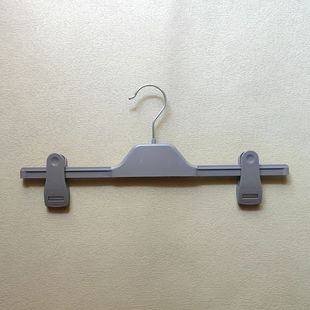 Plastic Trouser Rack with Built-In Anti-Slip Leather Mobile Trouser Clip Can Hang Heavy Clothes Hanger