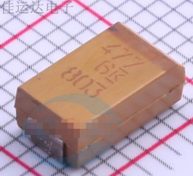 T491D477K006AT 规格 470uF(477) ±10% 6.3V 钽电容器