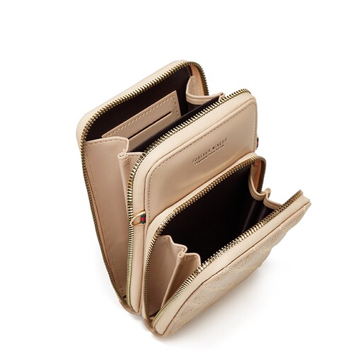Fashionable New Embroidered Mobile Phone Bag Shoulder Crossbody Women's Diamond Banknote Clip Embroidered Coin Purse Y169