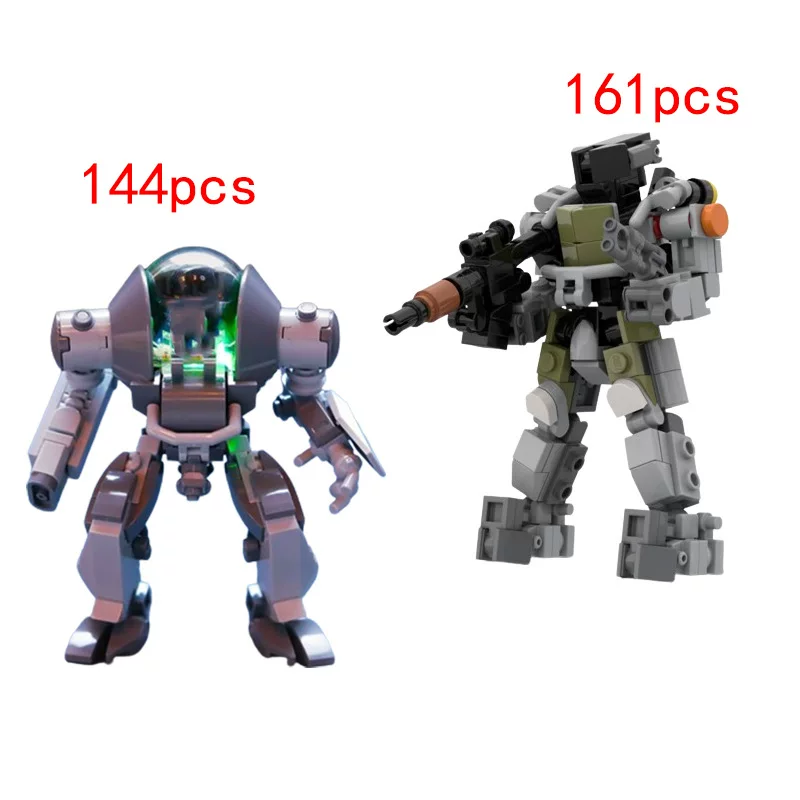 Роботизированная Меха кирпичная модель MOC-91099/MOC-94380 - набор частиц малого размера, 12.5x10x2 см, 0.081 кг, два цвета