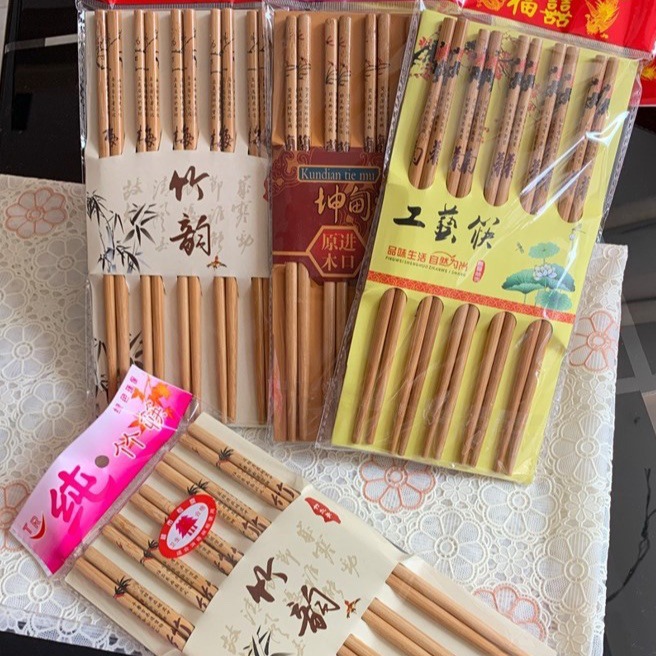 프린트 플래퍼 젓가락/(10쌍/플레이트)