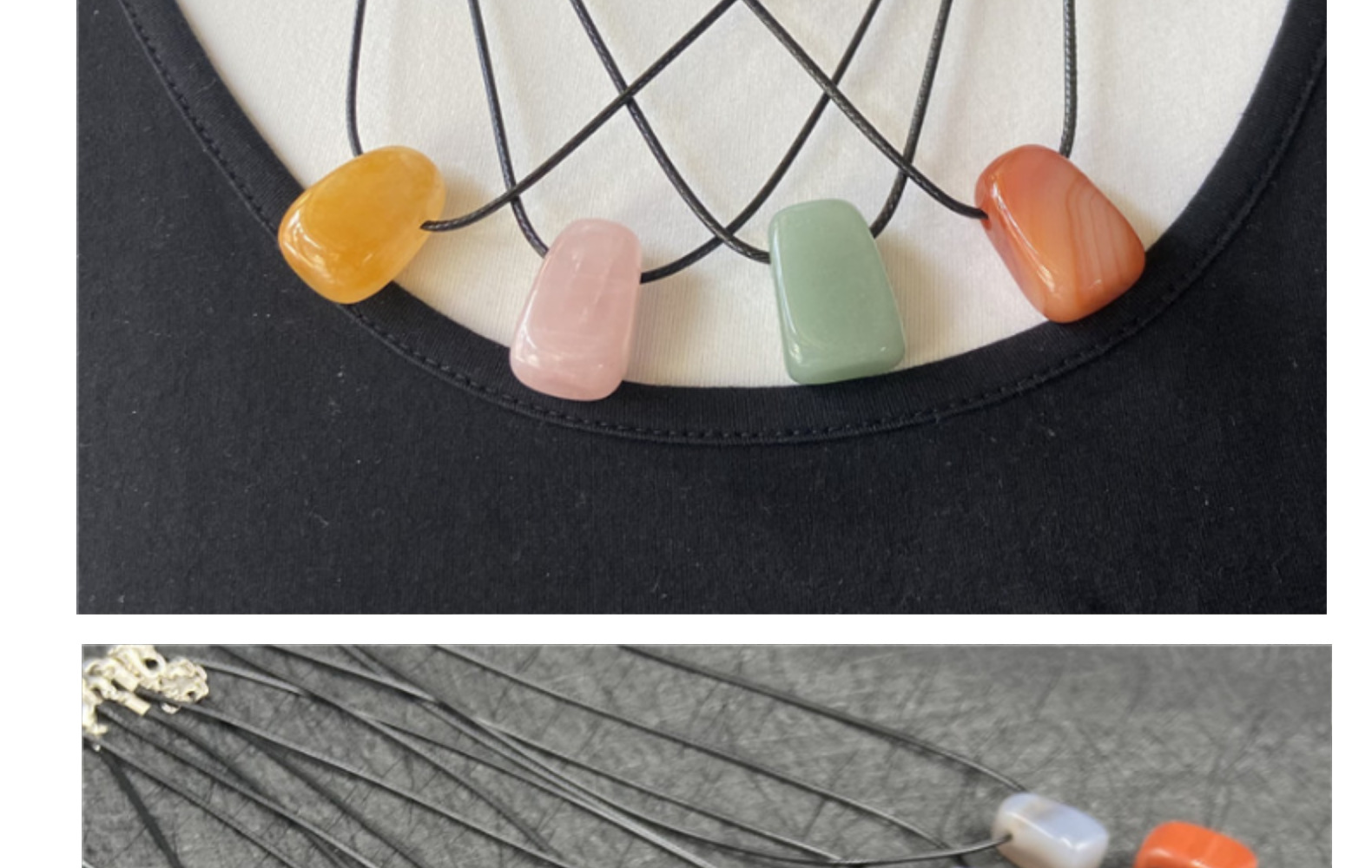 14g Weight Pendant Necklace Classification Gem Material Constellation Pattern Unisex Gender Korean Style Style Grey, White, Red, Green, Blue, Wine Red, Yellow Color Gem Constellation Pendant Necklace 15