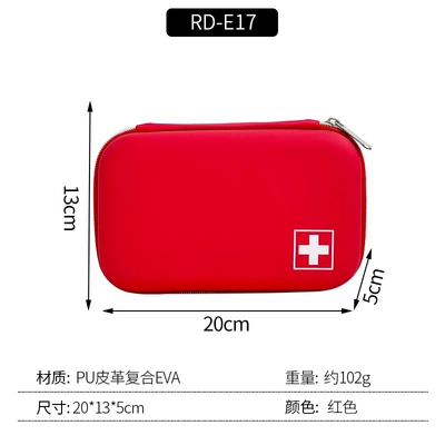 Emergency Medical Kit Storage | Kempinq və səyahət - medium-pu-leather-red