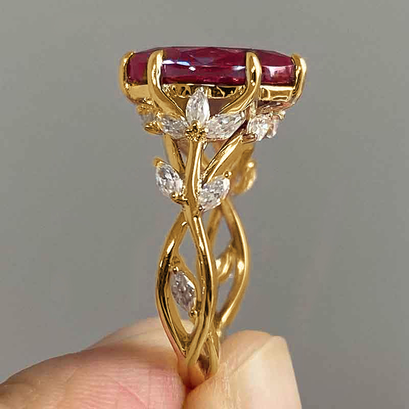 7g Weight 0.03µm Gold Plating Thickness Water Plating Gold Plating Process KC Golden Plated Plating Material Zircon Inlay Material Rings Classification 1 Piece Quantity Holiday, Daily Occasion Copper Material Leaf Pattern All Seasons Season Women's Gender Elegant, Novelty Style Claw Setting Craft Wholesale Jewelry Elegant Novelty Leaf Copper Zircon Rings 13