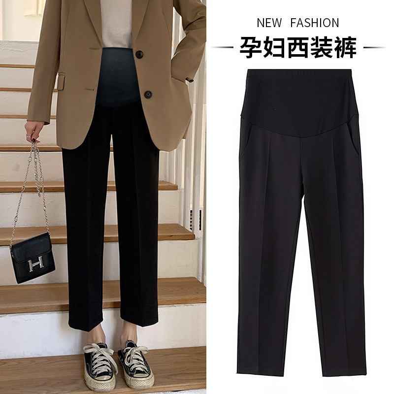 Pregnant Women's Pants Spring and Autumn Outer Wear Pregnant Women's Leggings Spring and Autumn Sports Leisure Work Suit Work Pants Summer Wear
