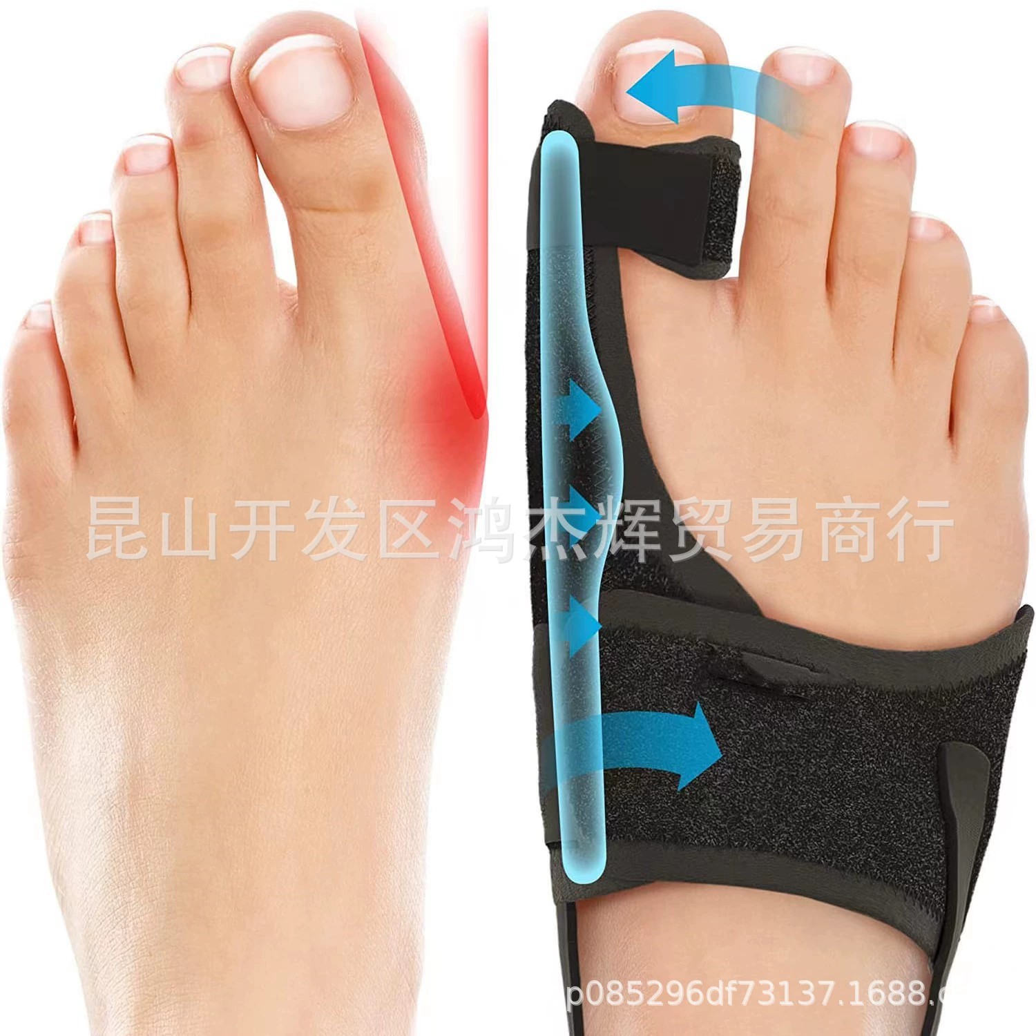 Трансграничный вальгусный Ортез большого пальца стопы мужской и женский вальгусный разделитель пальца стопы фиксированный пояс-ортез