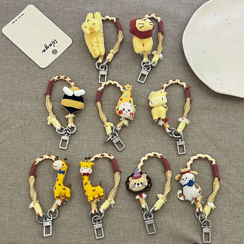 2026 Original Zoo-themed Crossbody Phone Strap, Adjustable Length, Handmade Woven with Frosted Buckle, Ins-style Phone Chain 2026 Original Zoo-themed Crossbody Phone Strap, Adjustable Length, Handmade Woven with Frosted Buckle, Ins-style Phone Chain