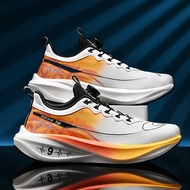 Fricción sonora amortiguadora de choque rebote juvenil zapatos de carreras de velocidad para hombre universal ultra ligero y cómodo zapatos transpirables