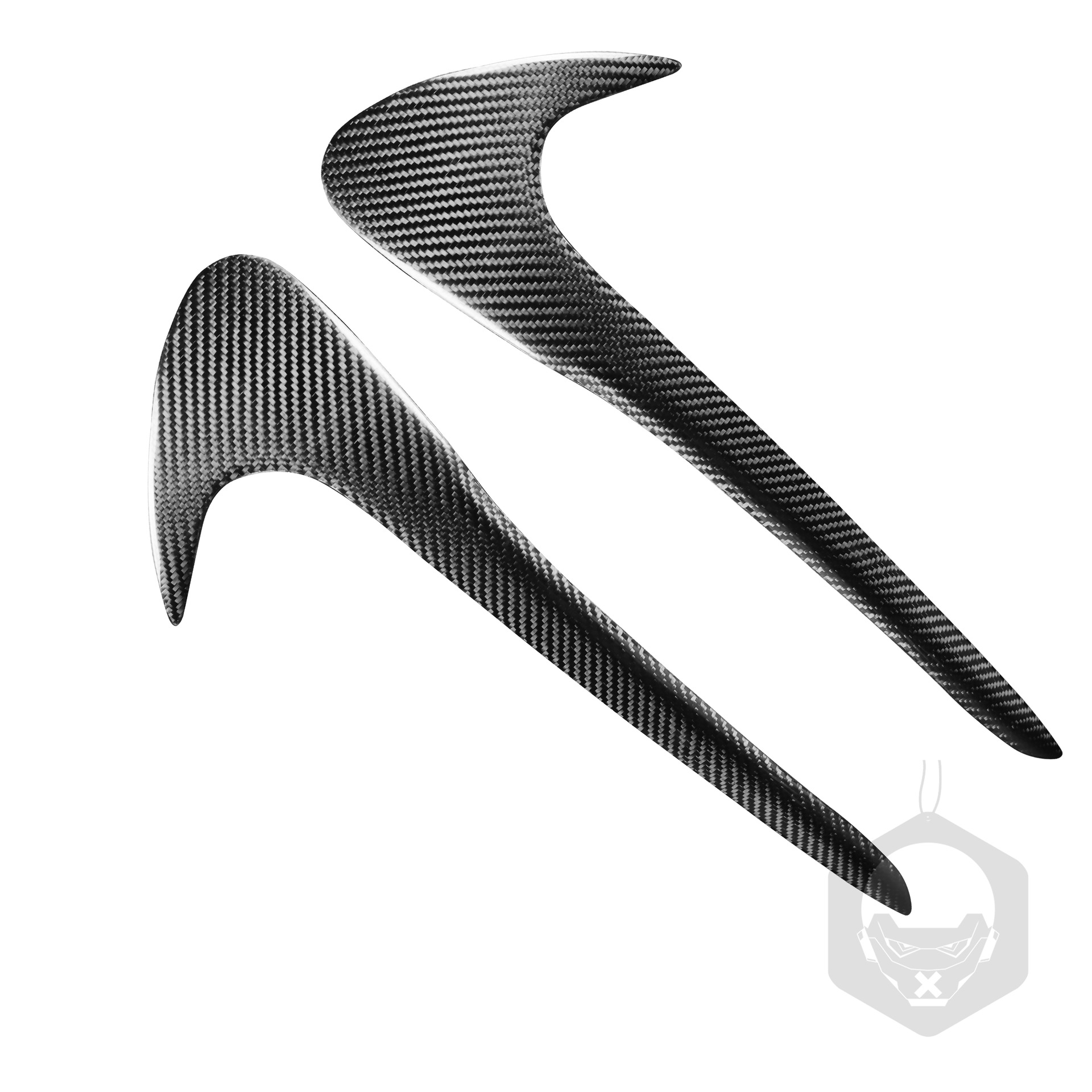 2006-2007款斯巴鲁9代翼豹 Carbon Fiber Headlight Eyebrow Trim for 06-07 Subaru Impreza 9th Gen (Lamp eyebrow) - 2006-2007-subaru-impreza-9th-gen