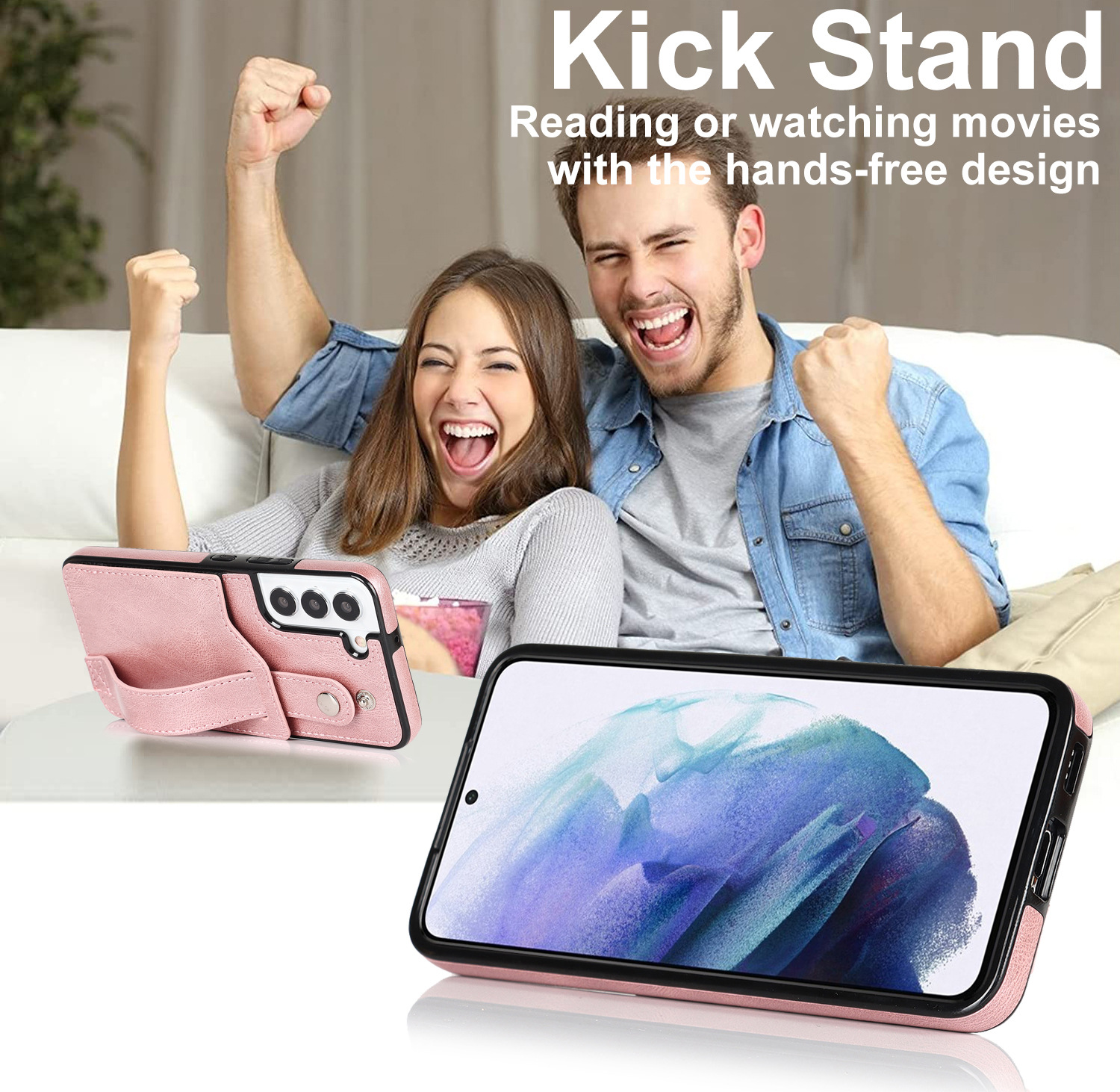 Handyhülle Für Samsung A53 Mit Armband Und Kartenfach Aus Leder_voghion.com