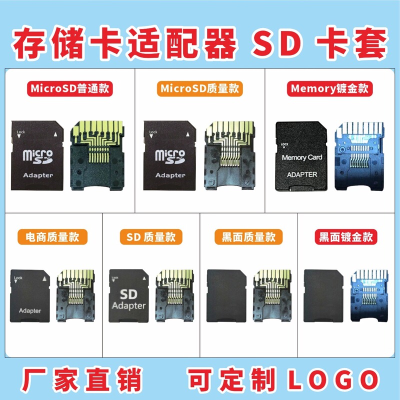 卸売ストレージカードアダプター カメラSDカードホルダー TFカードアダプター TF SDカードリーダー|undefined