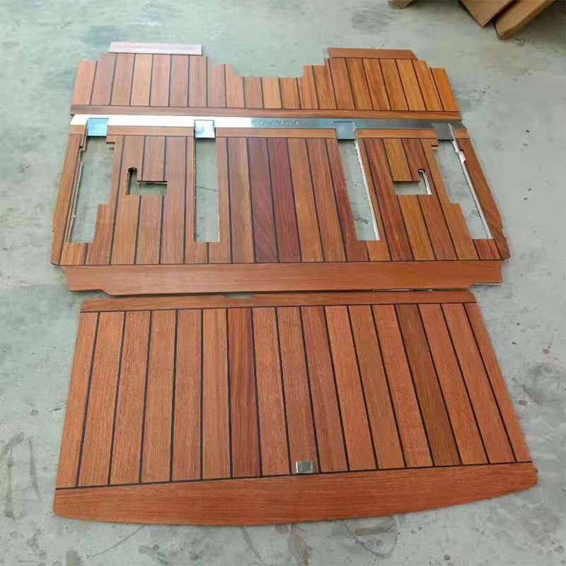 Brazilian teak split seat installation