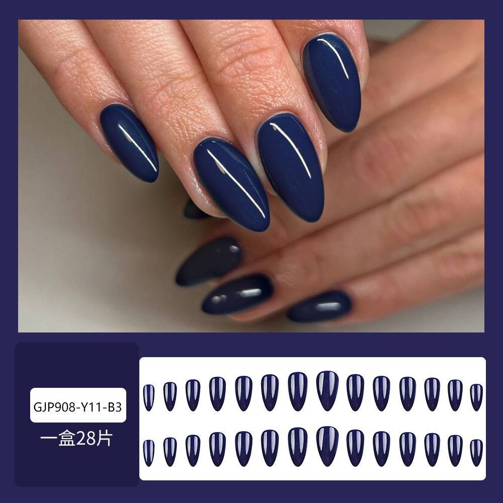 Comercio exterior otoño y invierno temporada de uñas de color sólido atmósfera sensación de vino rojo desgaste uñas falsas venta al por mayor transfronterizas image 18