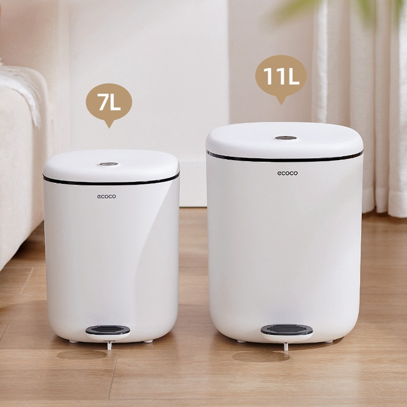 Bote de basura con tapa hogar 2023 inodoro baño cocina dormitorio sala de estar tipo pedal con tapa pie paso gran capacidad