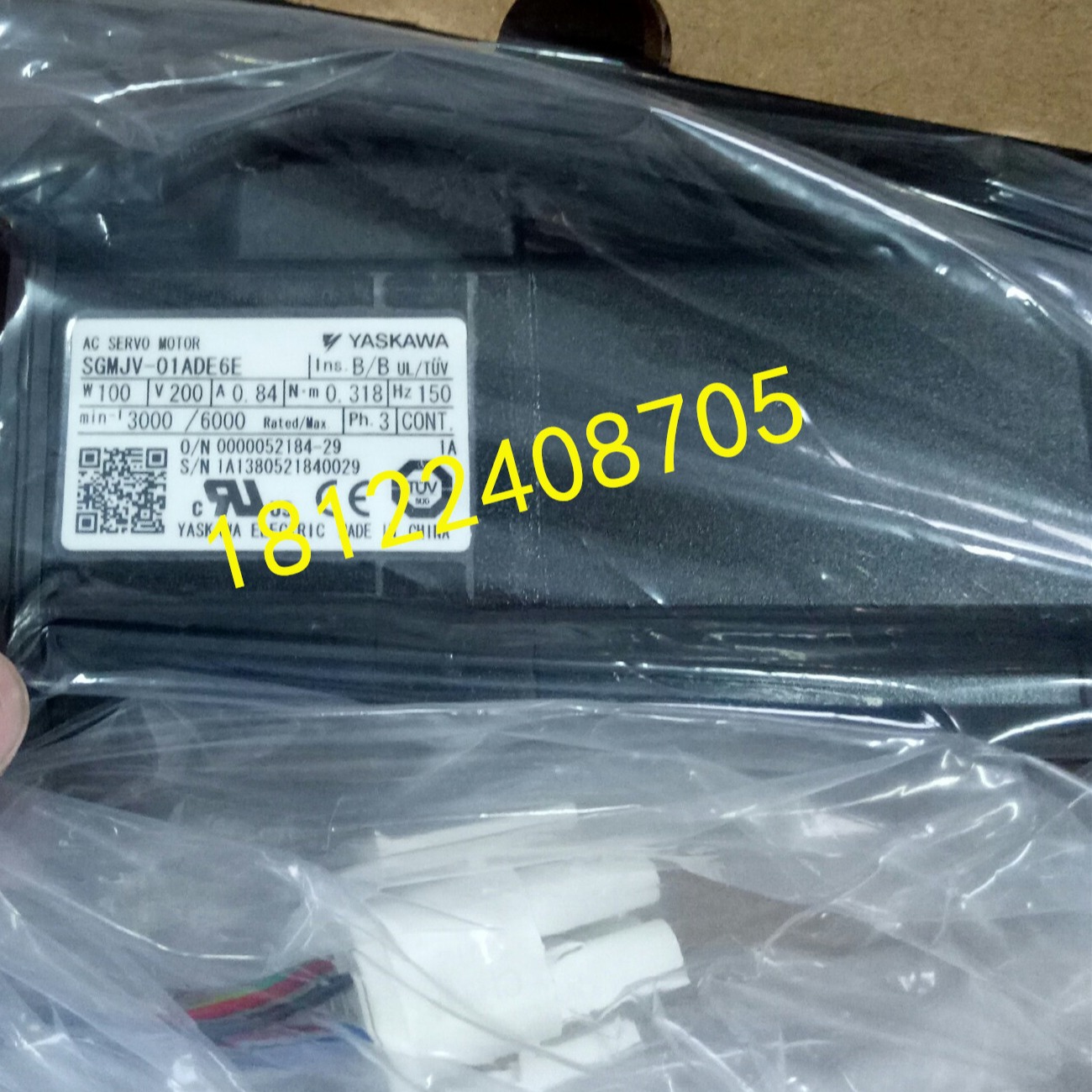 机器人伺服电机马达SGMJV-01ADE6E备件拆机出售（议价）