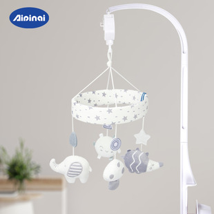 Cross-border baby bed Bell rattle children 0-1 years old music rotating bedside bell baby soothing toy manufacturer