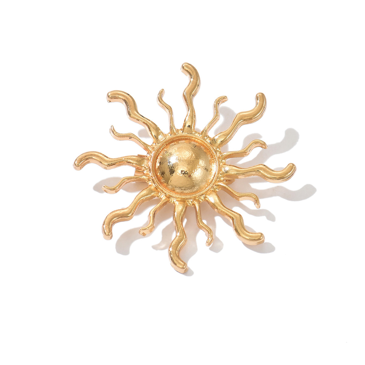 Zonnebloem en zwaluw broche voor dames mode accessoire_voghion.com