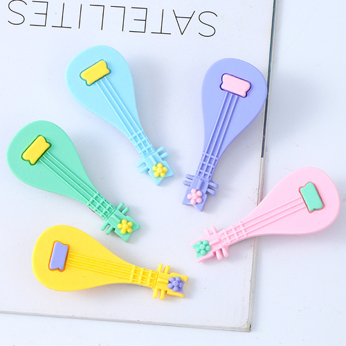 New Bestselling Hair Accessories for Women - Colorful Sand-Smooth Pipa-Shaped Hair Clips with Ancient Style, Versatile and Elegant, suitable for Eyebrow Edge Clips