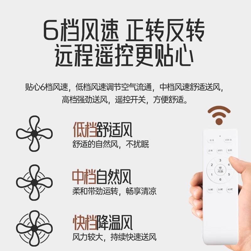 Ventilador de techo, lámpara de ventilador de techo, dormitorio, comedor, lámpara de ventilador de techo, estilo retro americano con lámpara, ventilador eléctrico