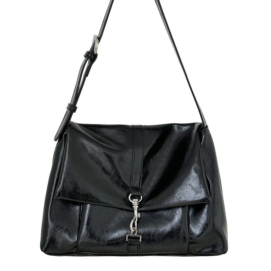 Nuova borsa a tracolla in morbida pelle PU per donna, versatile, grande capacità, con nicchia sottobraccio, fibbia a gancio con patta,_voghion.com