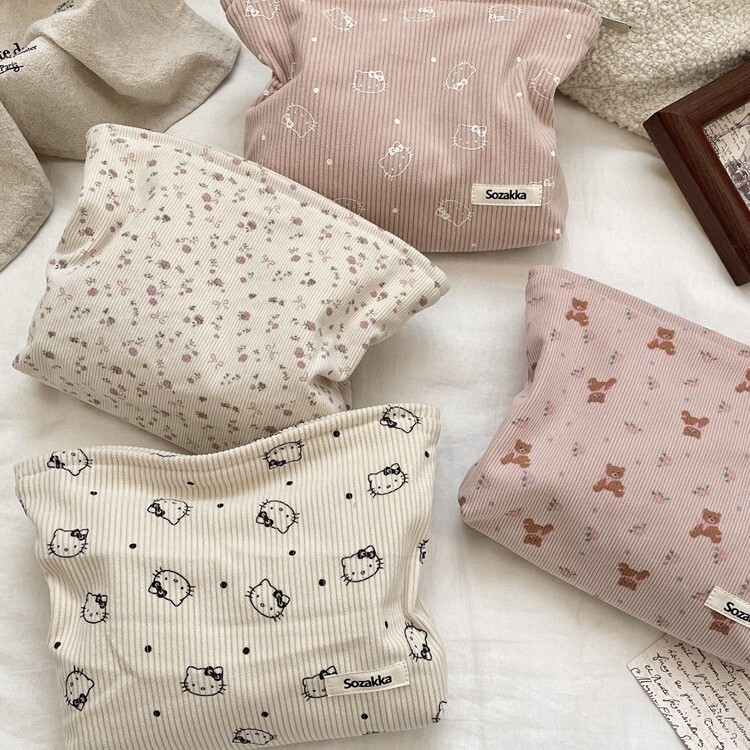 59201 New Cute Bear Corduroy Cosmetic Bag Large Capacity Portable Toiletry Bag Clutch Storage Bag 59201 New Cute Bear Corduroy Cosmetic Bag Large Capacity Portable Toiletry Bag Clutch Storage Bag