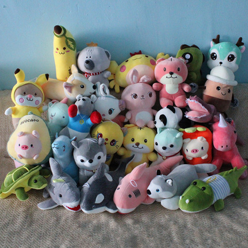 Eight-inch grabber doll plush toy cute wedding throwing event gift doll logo rag doll wholesale