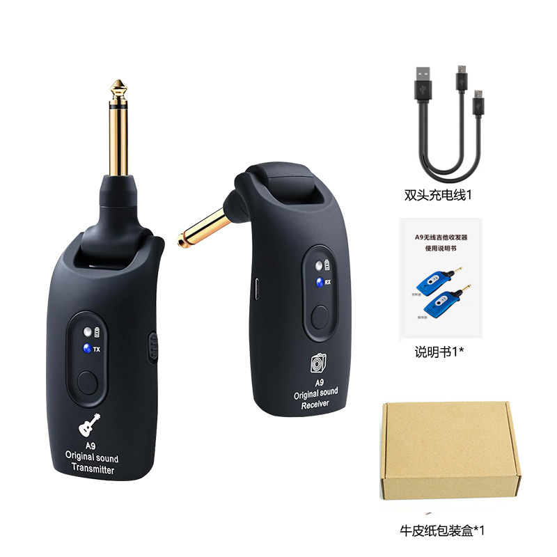 Suministro directo de fábrica Transceptor inalámbrico para guitarra A9 Transceptor inalámbrico para flauta eléctrica Sistema inalámbrico para guitarra eléctrica A9 2.4G inalámbrico
