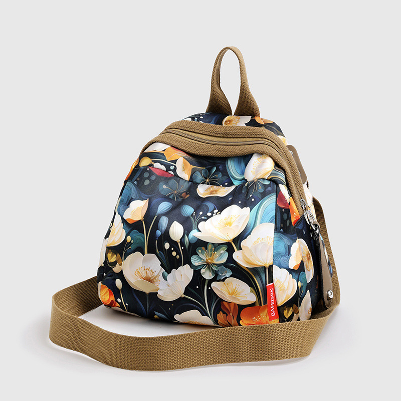 民族風迷你帆布斜挎包輕便迷彩時尚印花ins風多用氣質手機小挎包