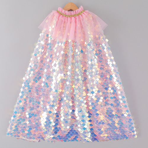 Manufacturer wholesale foreign trade cloak Halloween Christmas children's cloak Halloween performance dance cloak cloak