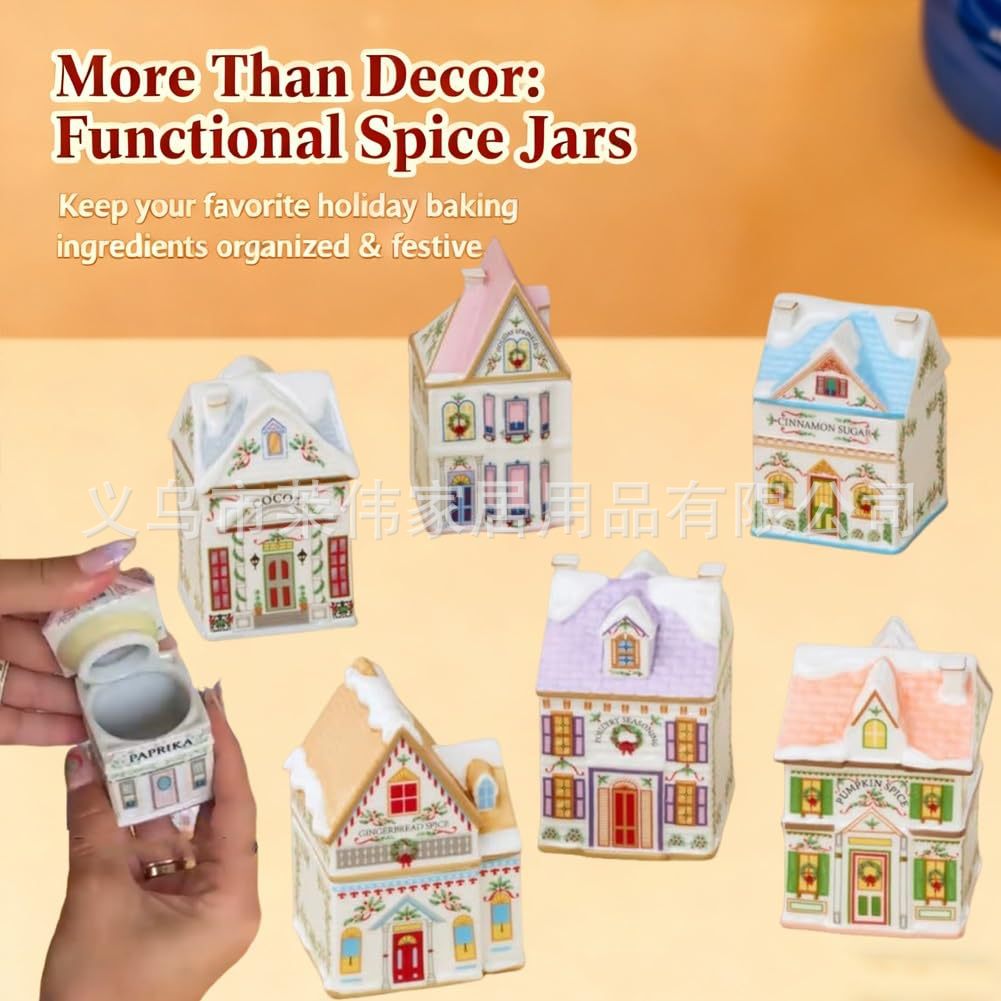 Holiday Village Spice House Set Mini País de las Maravillas de Navidad