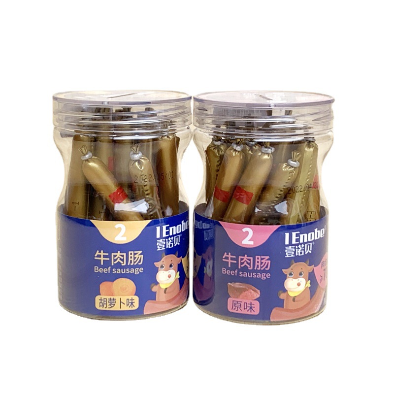 Yinuobei beef sausage original flavor carrot flavor instant sausage ham sausage 140g