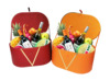 new pattern orange Ellipse marry Hampers Seafood Basket Dragon Boat Festival Gift Basket red wine Mid-Autumn Festival Hamper