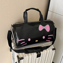 旅行包HelloKitty卡通可爱大包包单肩蝴蝶结凯蒂猫手提斜挎健身包