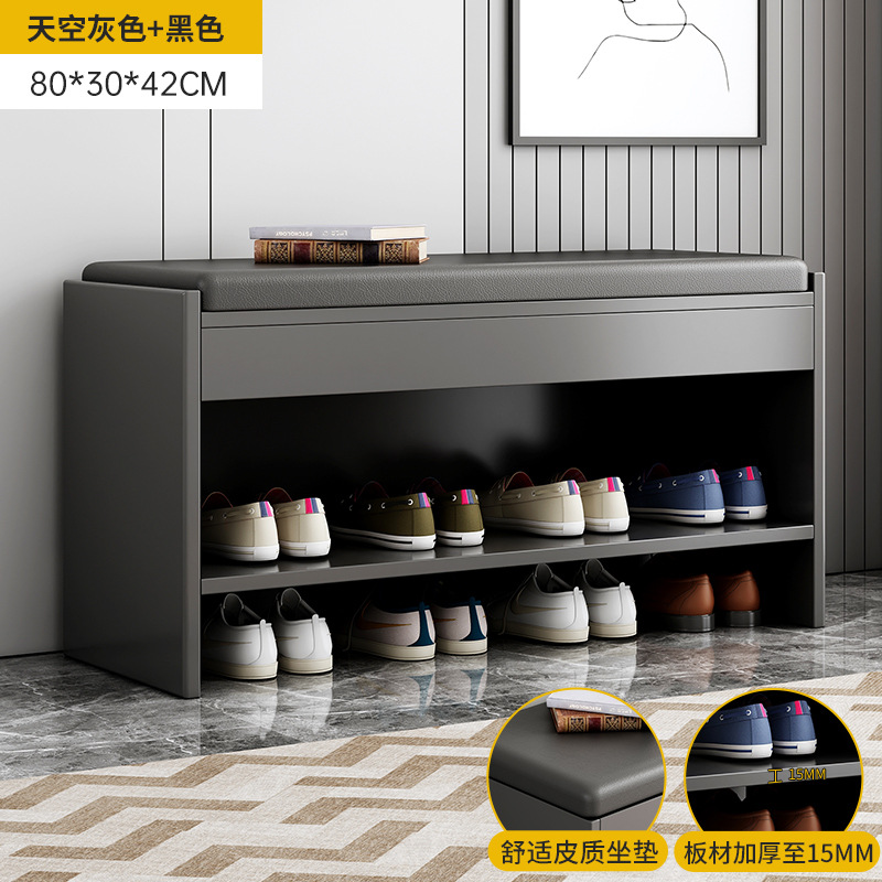 [뜨거운 돈❤️ 블랙 가죽 쿠션] 스카이 그레이 80cm