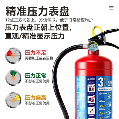 2025 New National Standard Water-Based: Vehicle fire extinguisher