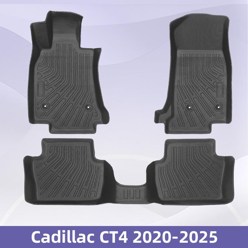 Aplicable a Cadillac CT4 2020 - 2025 3D todo el tiempo TPE almohadilla para los pies almohadilla maletero