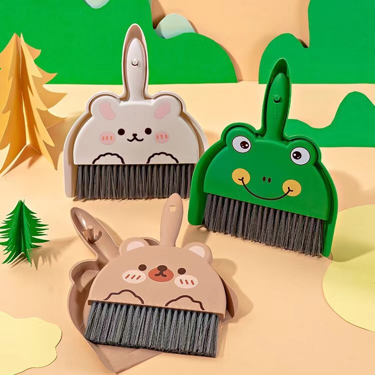 Small Broom Dustpan suit Household Desktop Cleaning Desk Sweeping Garbage Shovel Pet Children Mini Broom Broom