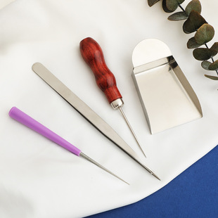 DIY handmade jewelry round nose pliers pointed nose pliers tool diamond needle hole punch silver rod reamer full set wholesale