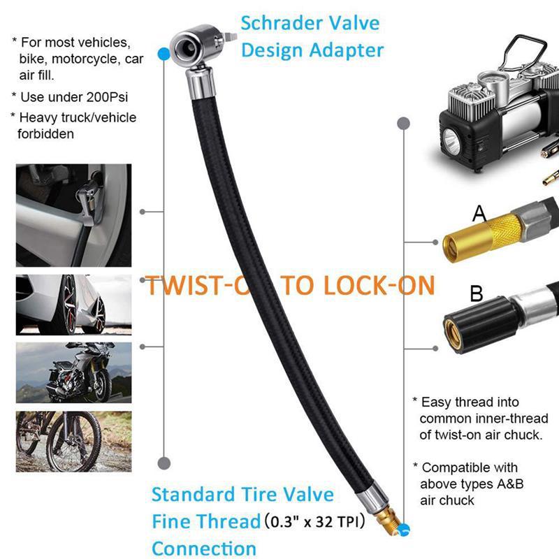 Car air pump air pipe joint car air pump connection electric soft pipe fitting Newman Xiaomi Mi Home