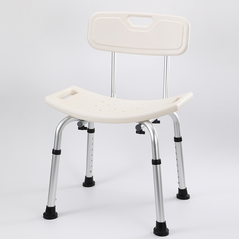 Ancianos mujeres embarazadas baño silla plegable silla ergonómica silla de ducha estable de aleación de aluminio silla de baño