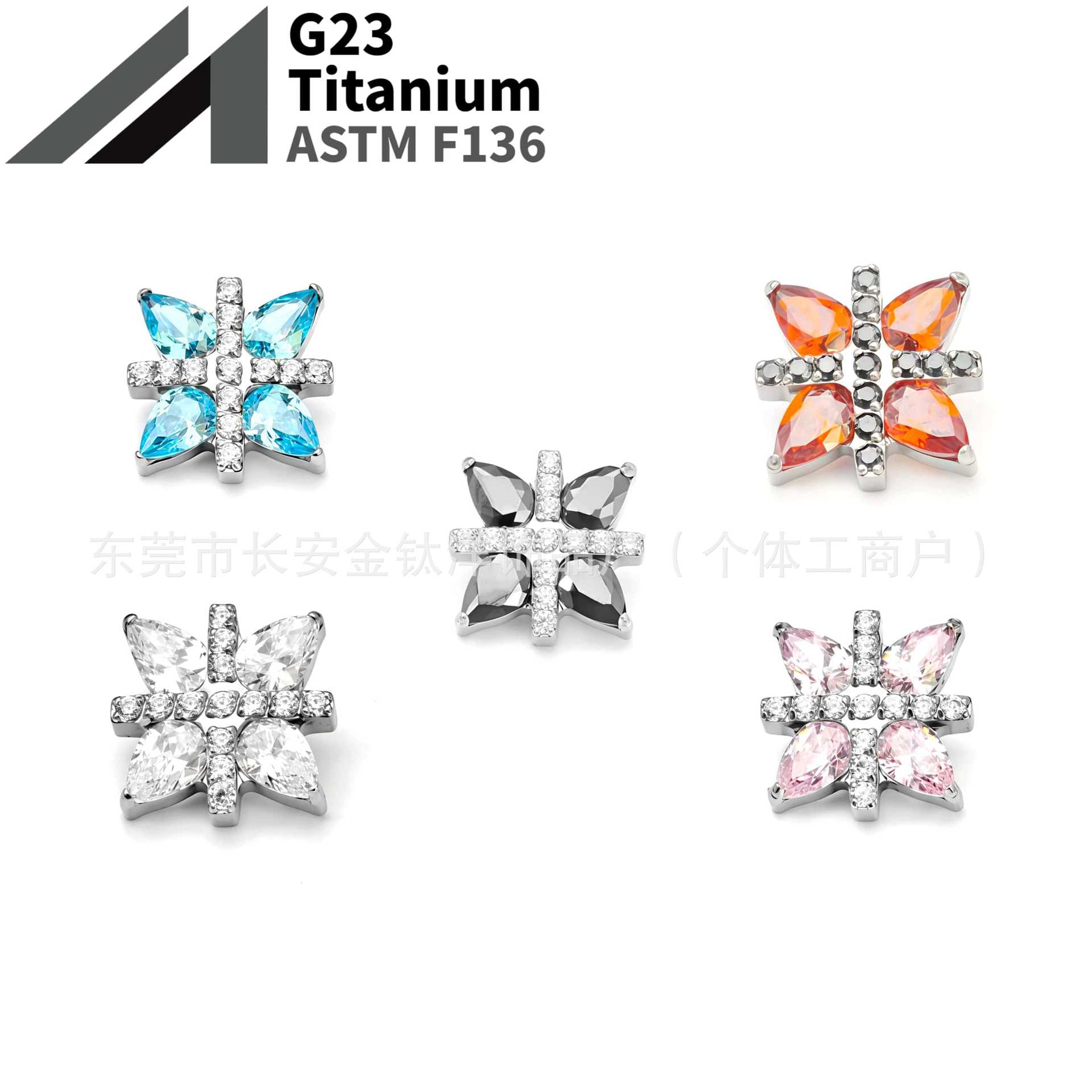 16G labret stud size and finish detail