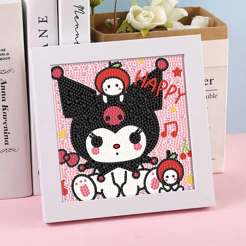 Diamante infantil DIY hecha a mano con material de marco paquete de dibujos animados Sanliou pegatinas de diamante regalo al por mayor pinturas de mampostería