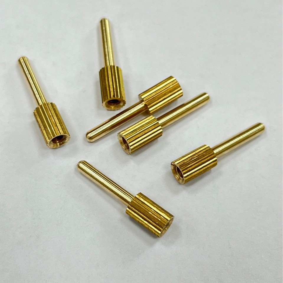 铜插针5X22mmX2.5mmXm3螺丝新能源插针公针铜公针电源适配器铜针|ms