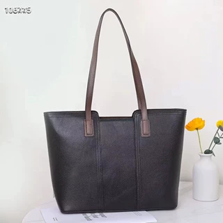 广州通勤包包女2023新款真皮大包大容量单肩包头层牛皮简约托特包