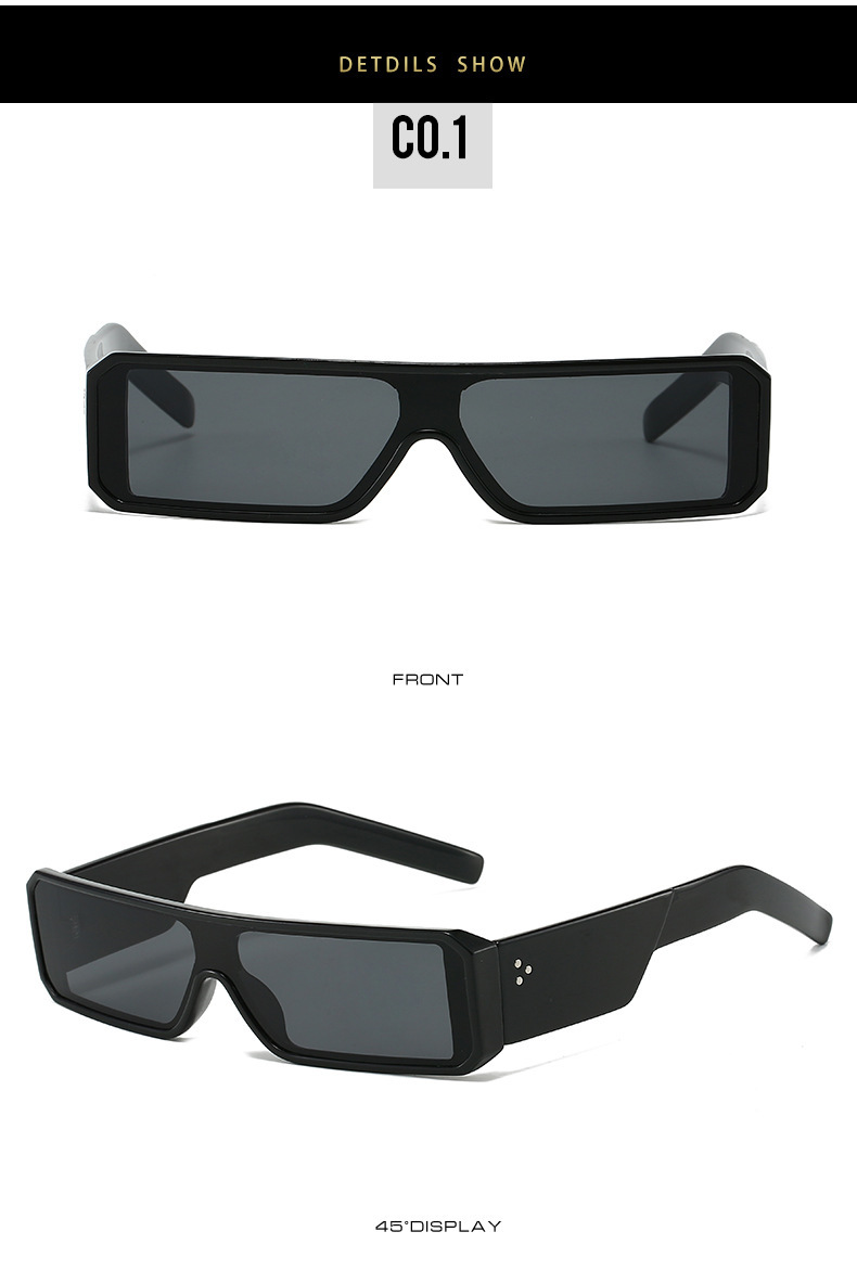 60g Weight Full Frame Glasses Structure Sunglasses Classification PC, UV400 Protection Lens Material Square Glasses Style Travel, Daily Occasion Solid Color Pattern All Seasons Season Unisex Gender Hip-Hop Style Grey, Pink Color Hip-Hop Solid Color PC UV400 Protection Square Full Frame Women's Sunglasses 8
