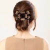 High-end universal hairgrip for mother, cute accessory, flowered, Korean style, simple and elegant design